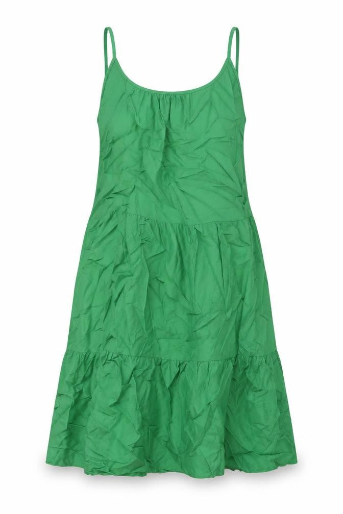 Marks & Spencer Womens Green Viscose A-Line Size 14 Round Neck Pullover