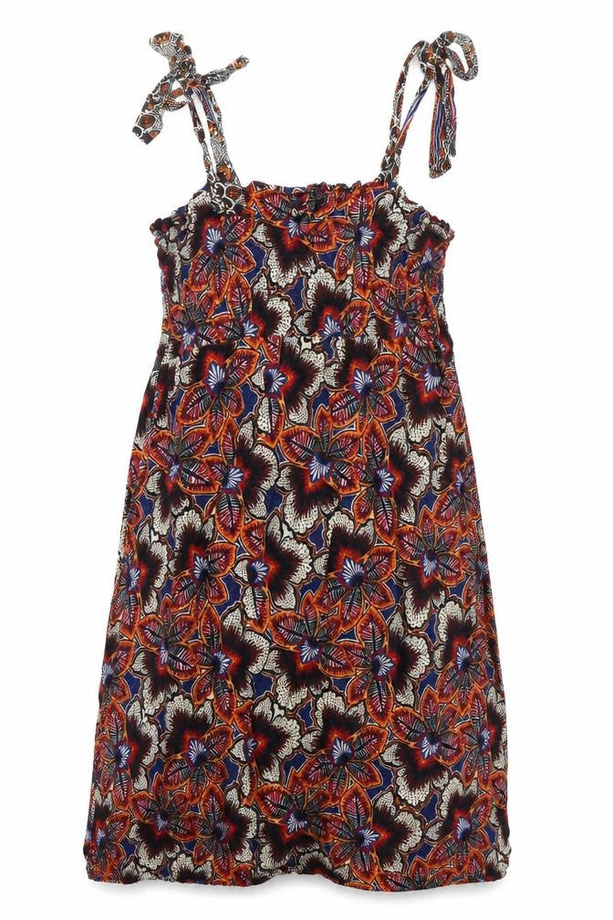 Marks & Spencer Womens Multicoloured Geometric Polyester Shift Size L Square Neck Tie