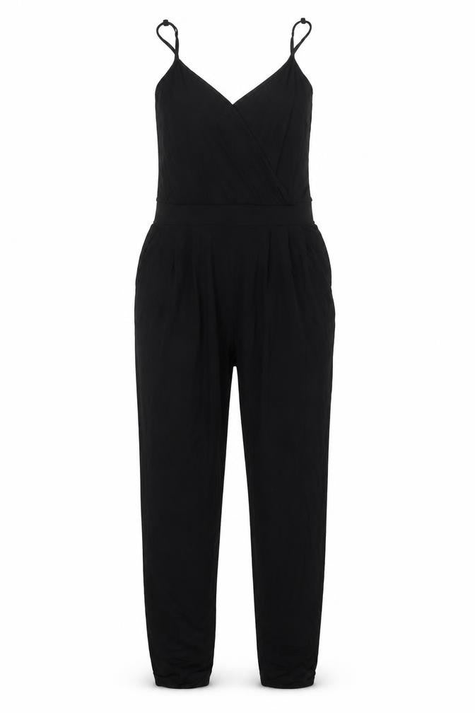 ASOS Womens Black Viscose Jumpsuit One-Piece Size 12 L30 in Pullover
