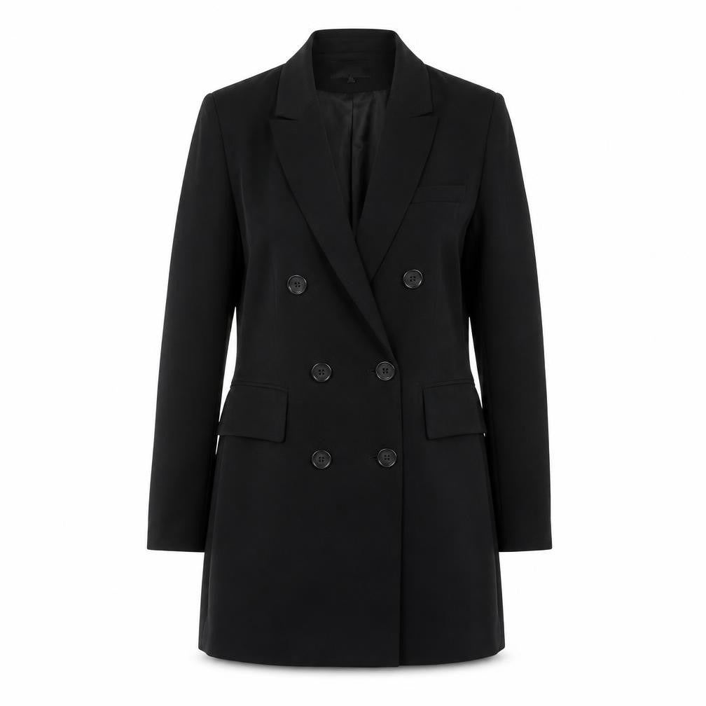 mbyM Womens Black Jacket Blazer Size S Button