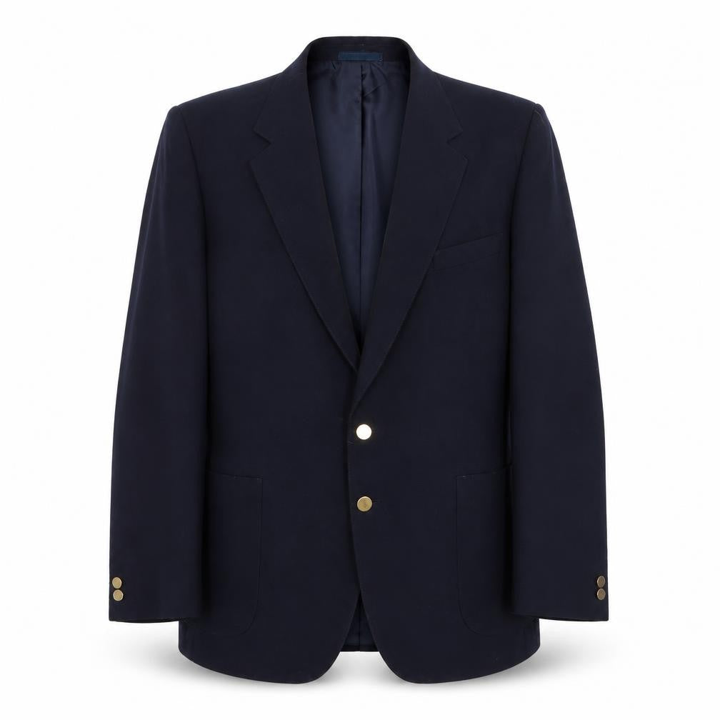 St Michael Mens Blue Polyester Jacket Suit Jacket Size 44 Regular