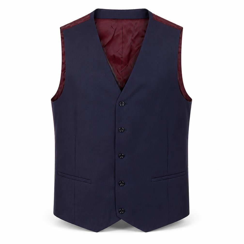 Harris & Howard Mens Blue Polyester Jacket Suit Waistcoat Size 46 Regular