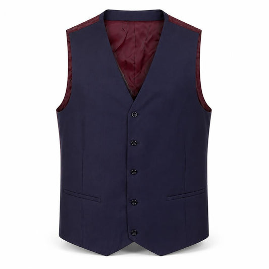 Harris & Howard Mens Blue Polyester Jacket Suit Waistcoat Size 46 Regular