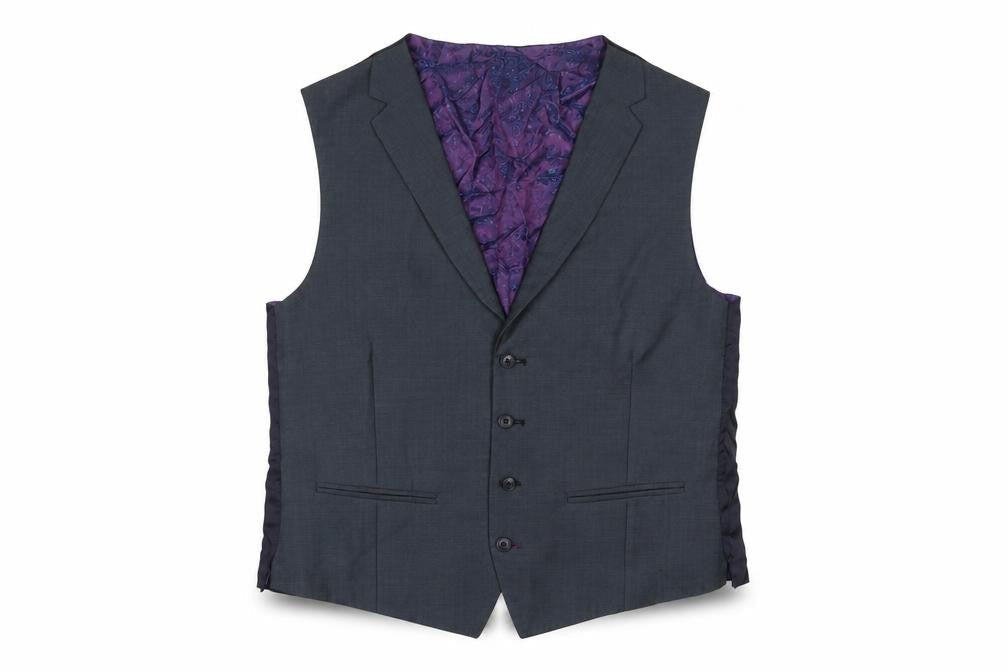 Gibson Mens Grey Wool Jacket Suit Waistcoat Size 42 Regular