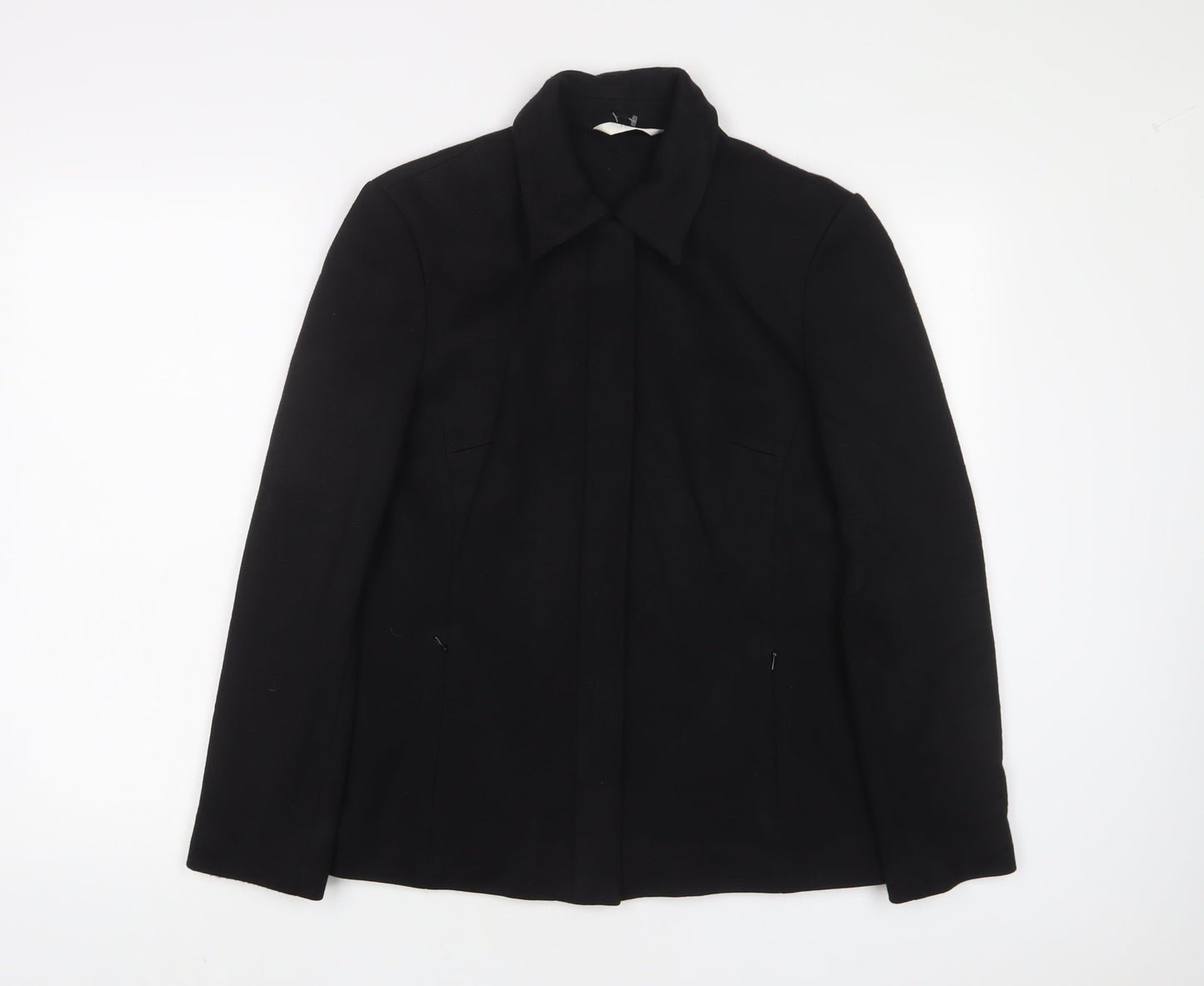 NEXT Womens Blue Jacket Size 8 Zip - Zip Pockets