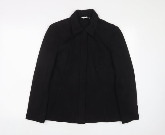 NEXT Womens Blue Jacket Size 8 Zip - Zip Pockets