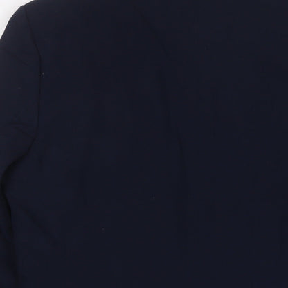 ONESIX5IVE Mens Blue Polyester Jacket Suit Jacket Size 40 Regular