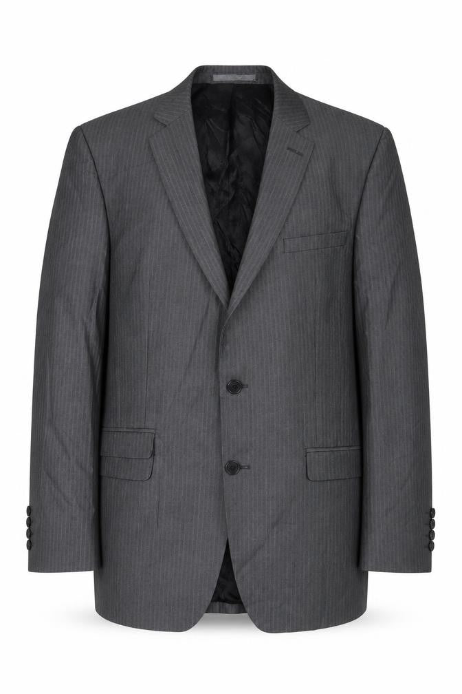 Limehaus Mens Grey Polyester Jacket Suit Jacket Size 40 Regular