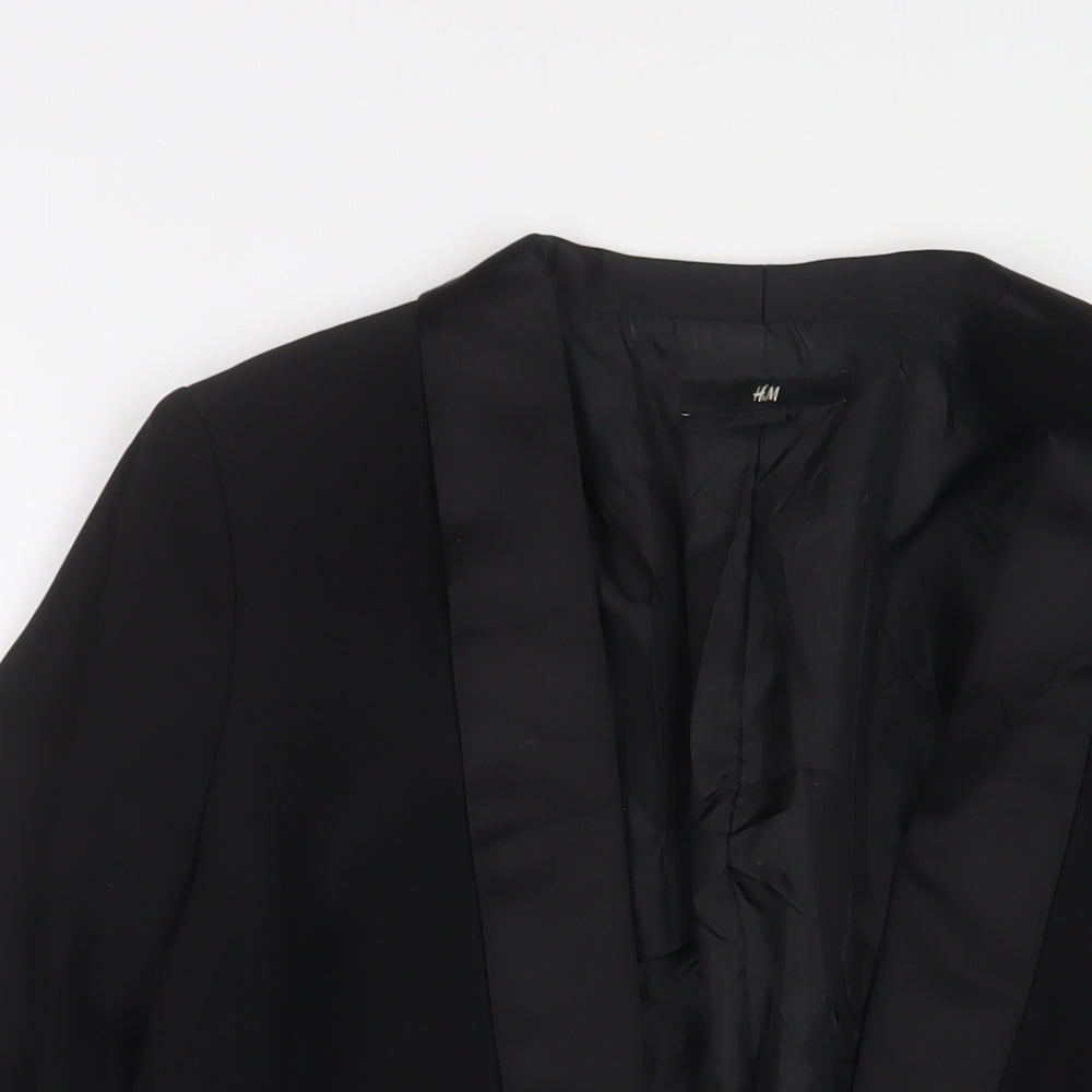 H&M Womens Black Jacket Blazer Size 12 - Open