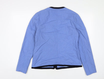Jack Murphy Womens Blue Jacket Size 10 Button