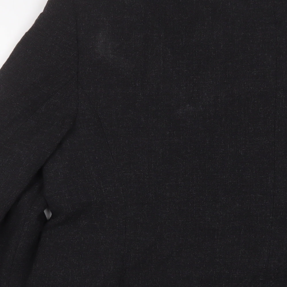 LB Collection Womens Black Jacket Blazer Size 8 Button
