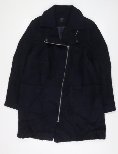 Marks & Spencer Womens Blue Jacket Size 14 Zip