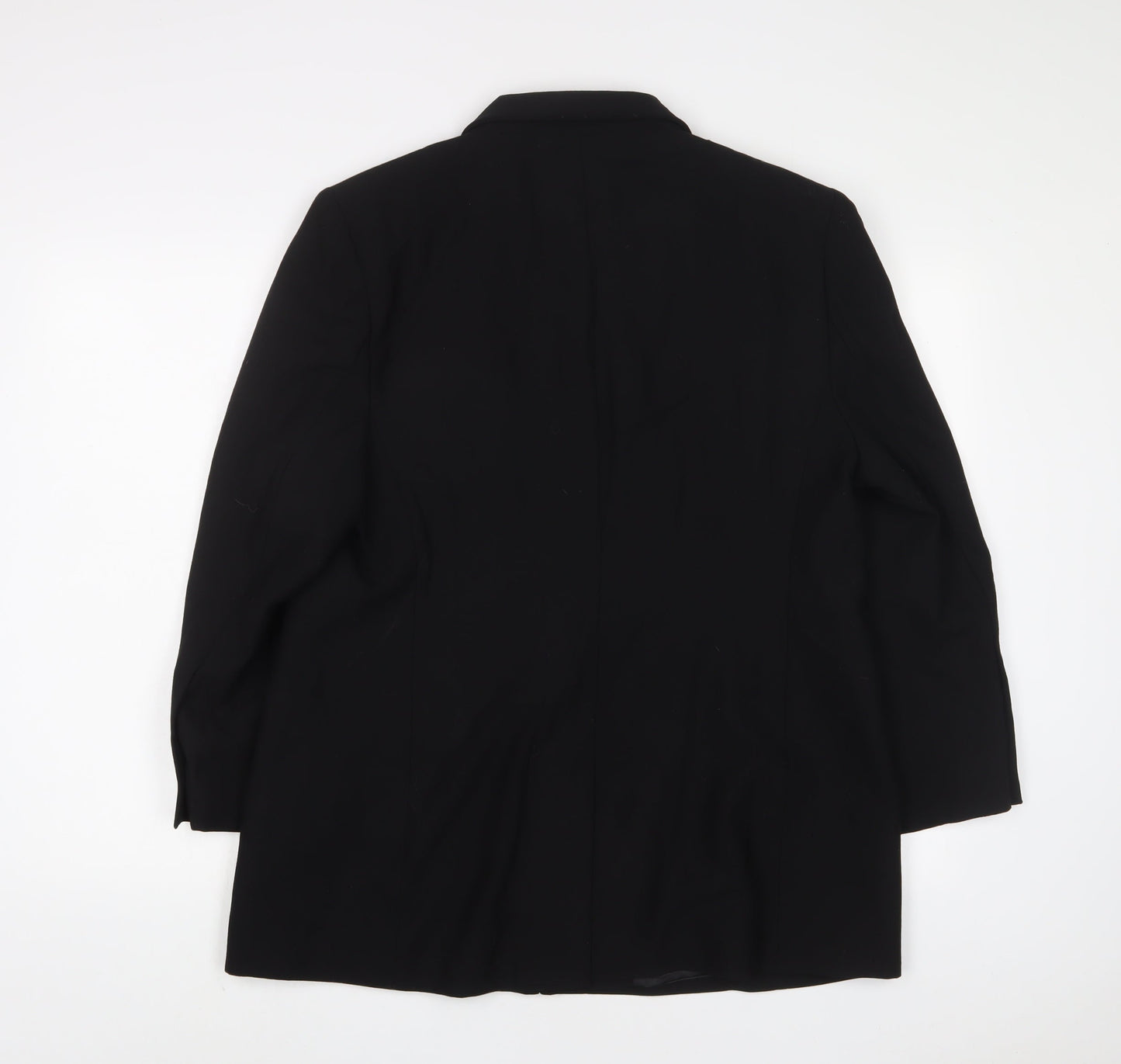 Marks and Spencer Womens Black Jacket Blazer Size 18 Button