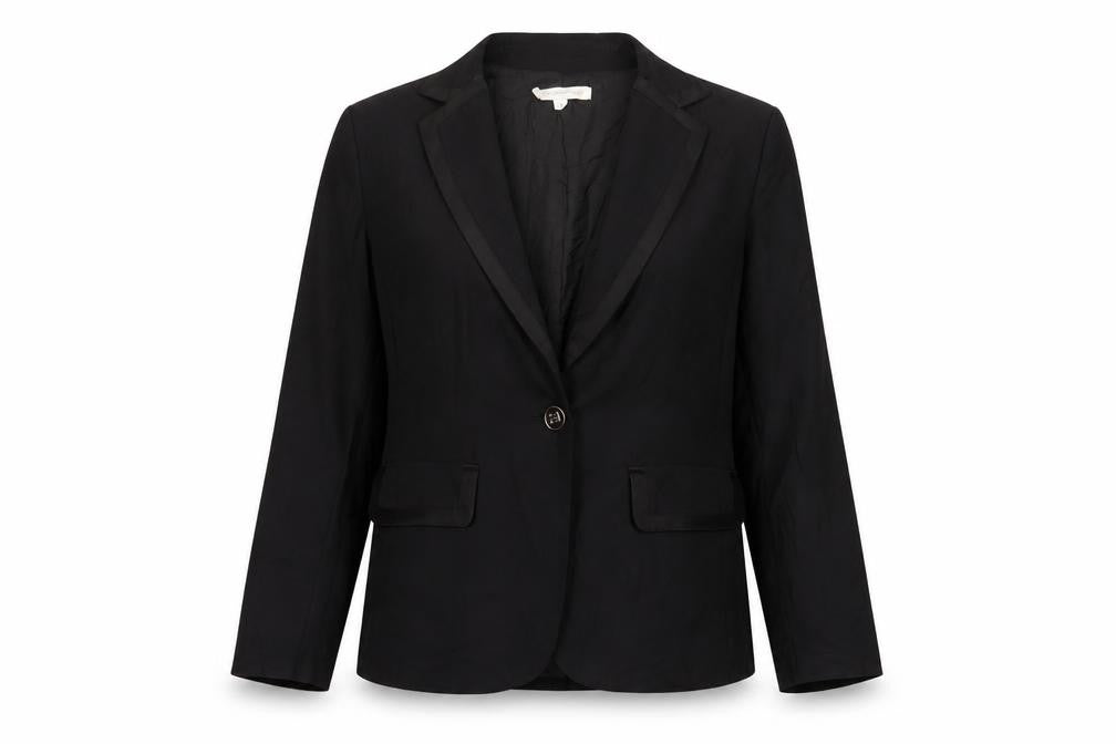 Glamorous Womens Black Jacket Blazer Size 8 Button