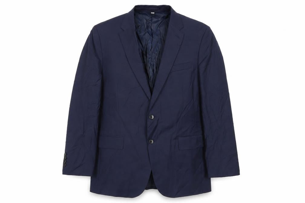 Autograph Mens Blue Wool Jacket Suit Jacket Size 44 Regular