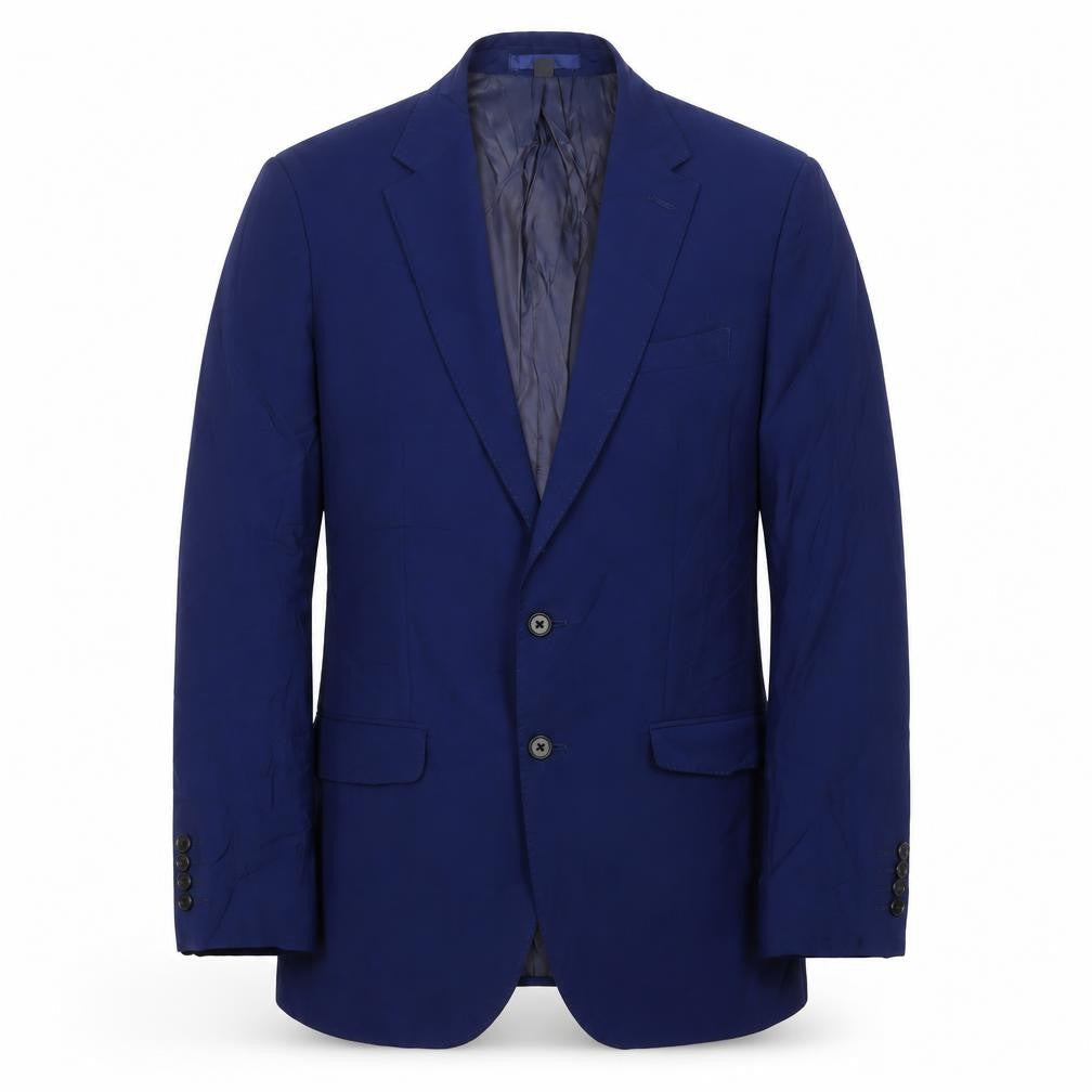 Marks & Spencer Mens Blue Wool Jacket Suit Jacket Size 38 Regular