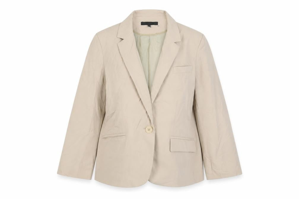 ASOS Womens Beige Jacket Blazer Size 10 Button