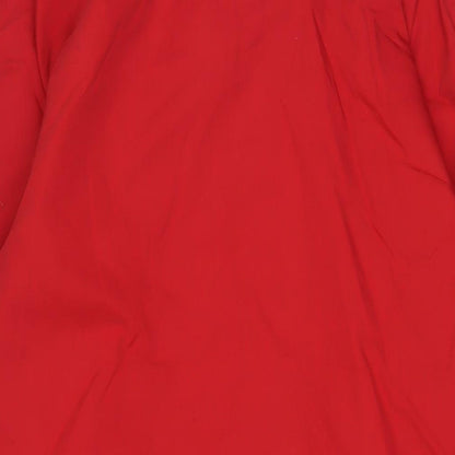 St Michael Womens Red Jacket Size 12 Button