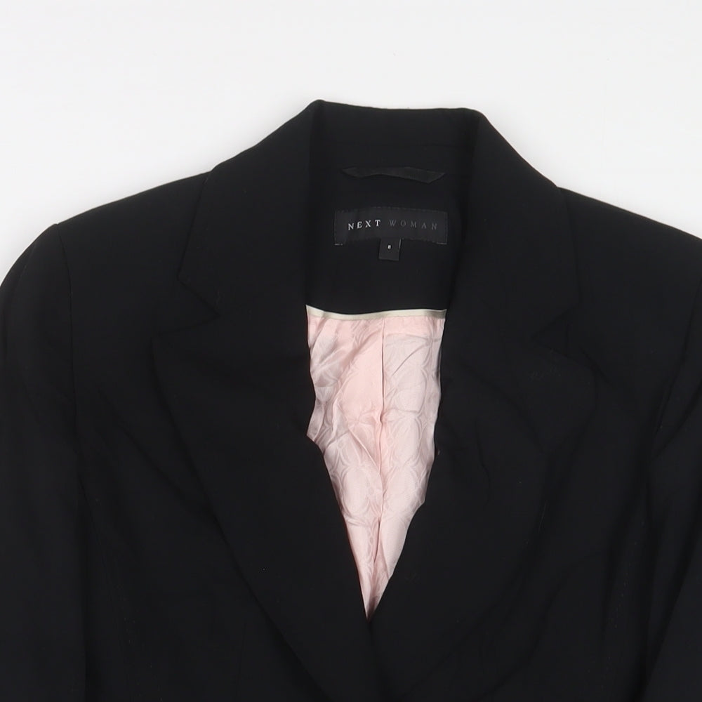 NEXT Womens Black Jacket Blazer Size 8 Button
