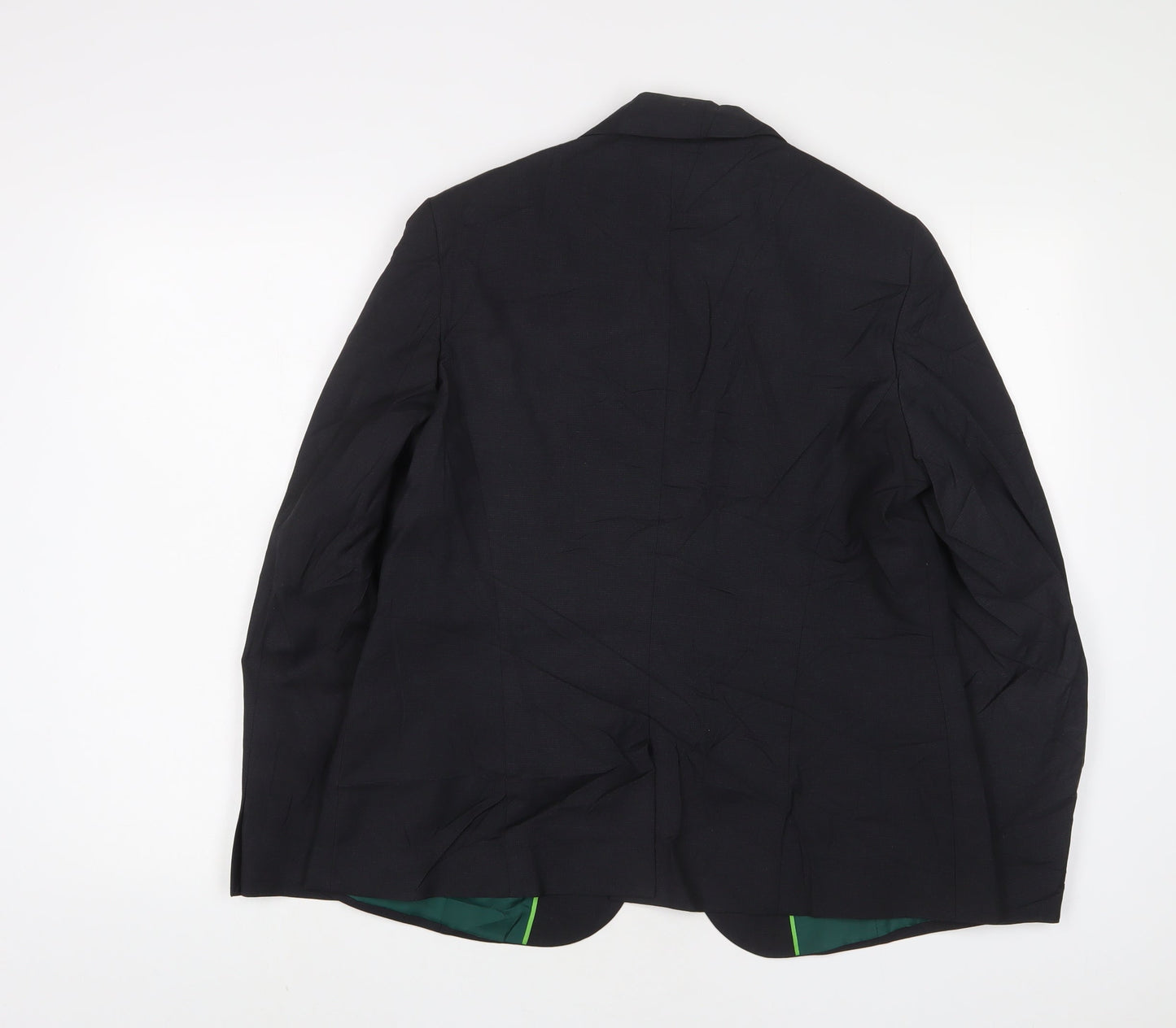 Dimensions Womens Black Jacket Blazer Size 14 Button