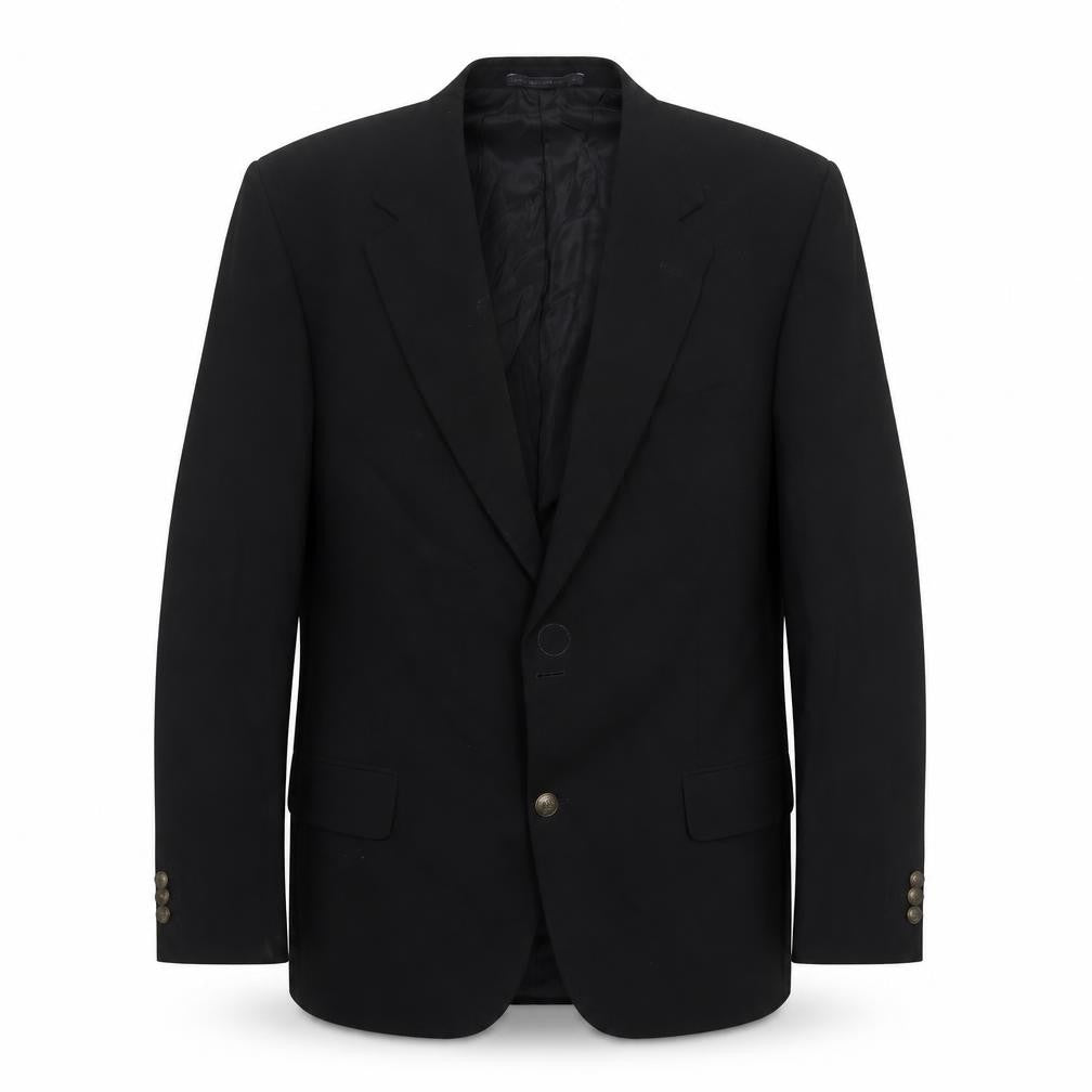 Greenwoods Mens Black Polyester Jacket Suit Jacket Size 44 Regular - Spare Buttons