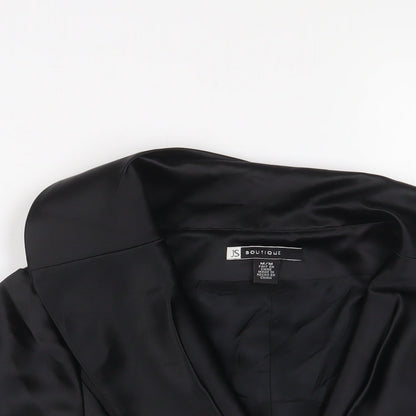 JS Boutique Womens Black Jacket Blazer Size M Button