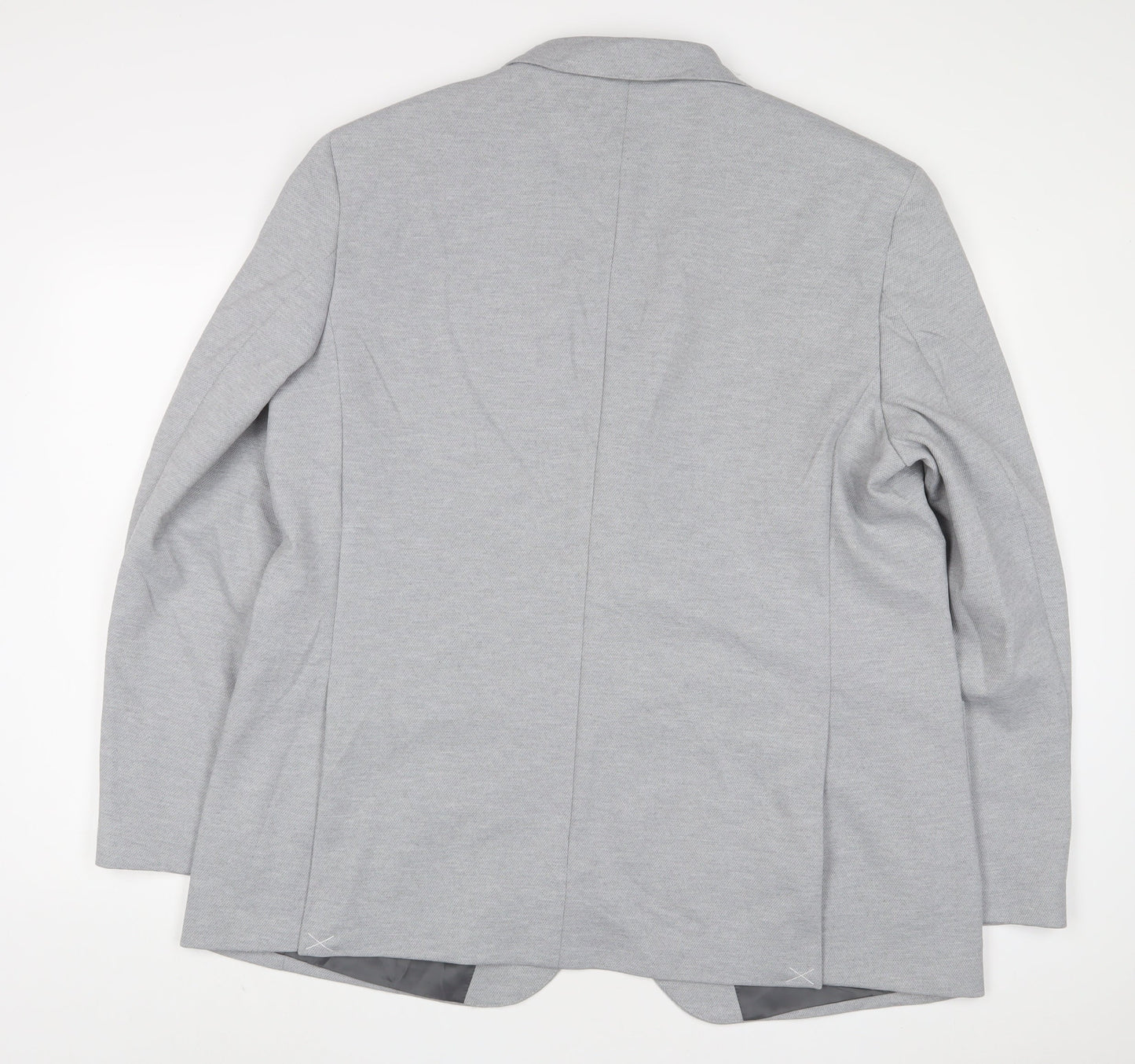 Marks and Spencer Mens Grey Polyester Jacket Suit Jacket Size 48 Regular