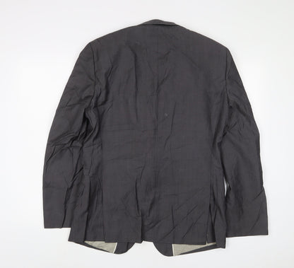 Next Mens Grey Wool Jacket Suit Jacket Size 40 Regular