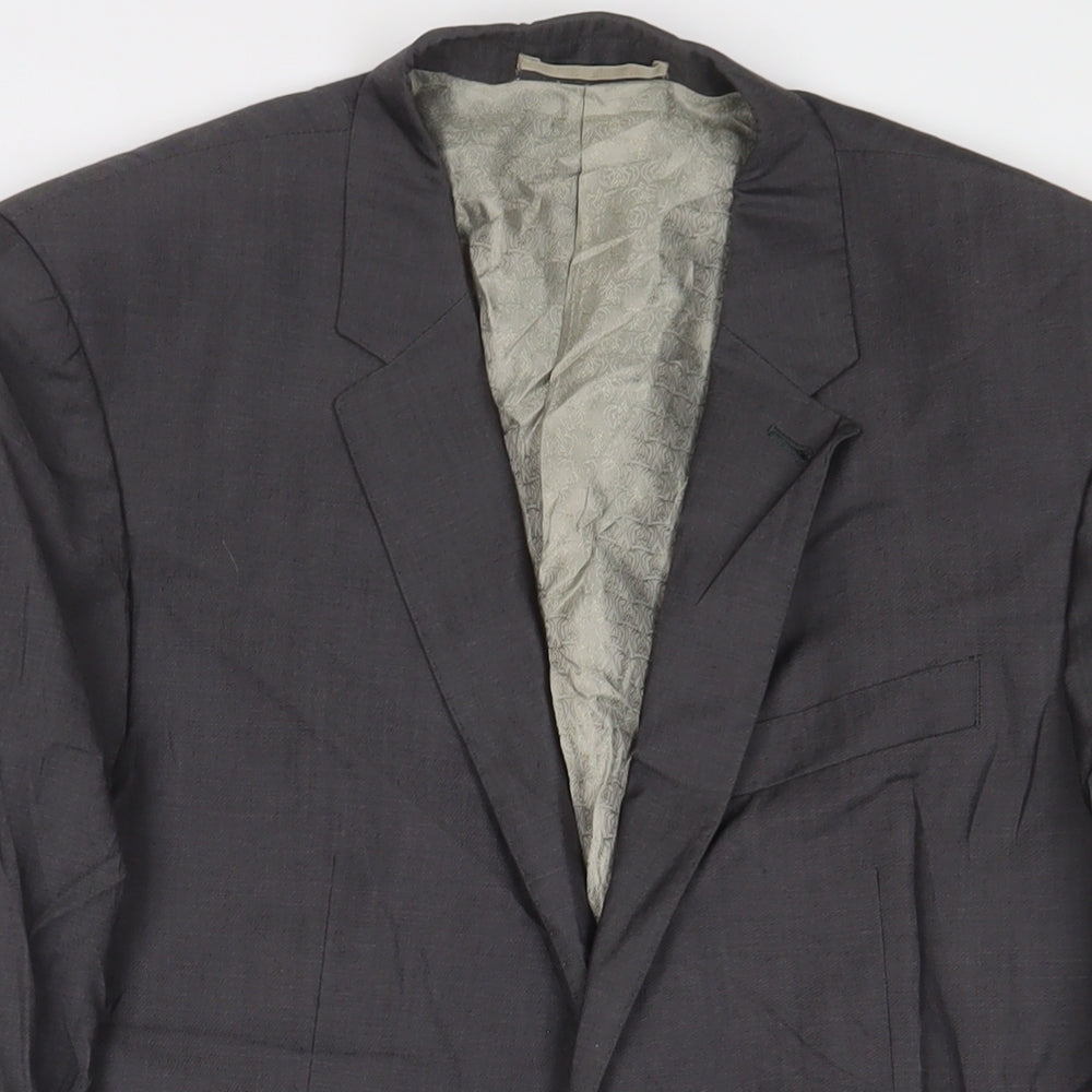 NEXT Mens Grey Wool Jacket Suit Jacket Size 40 Regular