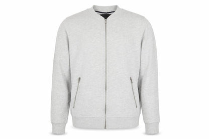 River Island Mens Grey Cotton Full Zip Sweatshirt Size M - Zip Pockets