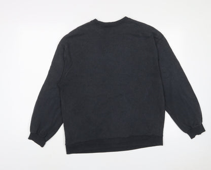 H&M Womens Grey Cotton Pullover Sweatshirt Size S Pullover