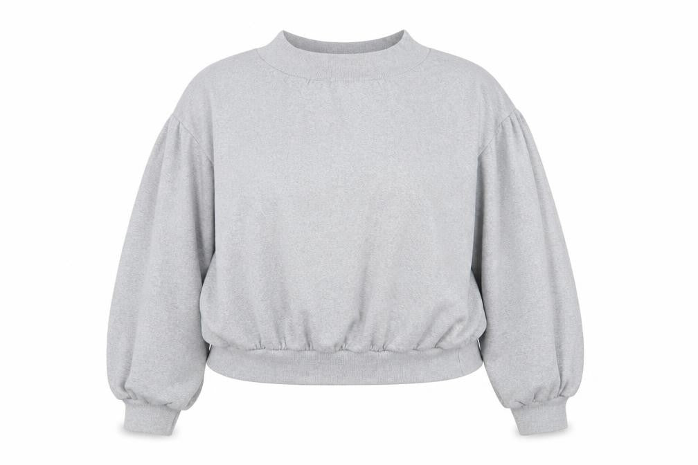 Boohoo Womens Grey Cotton Pullover Sweatshirt Size 18 Pullover