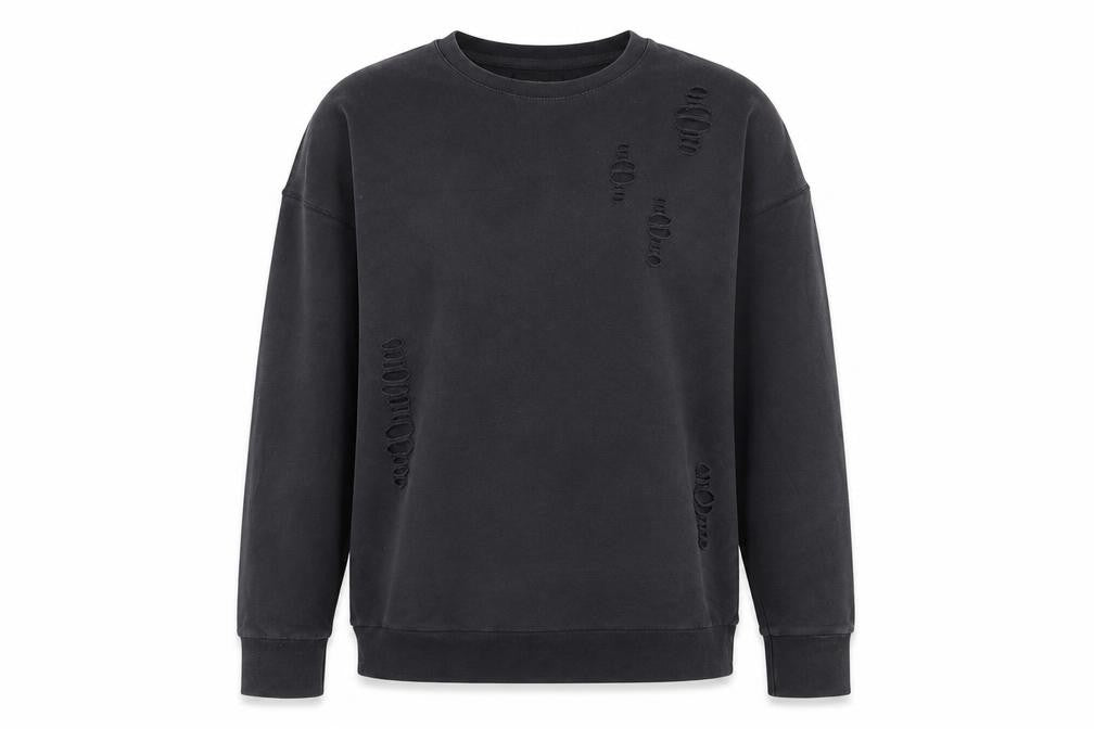 River Island Womens Grey Cotton Pullover Sweatshirt Size M Pullover