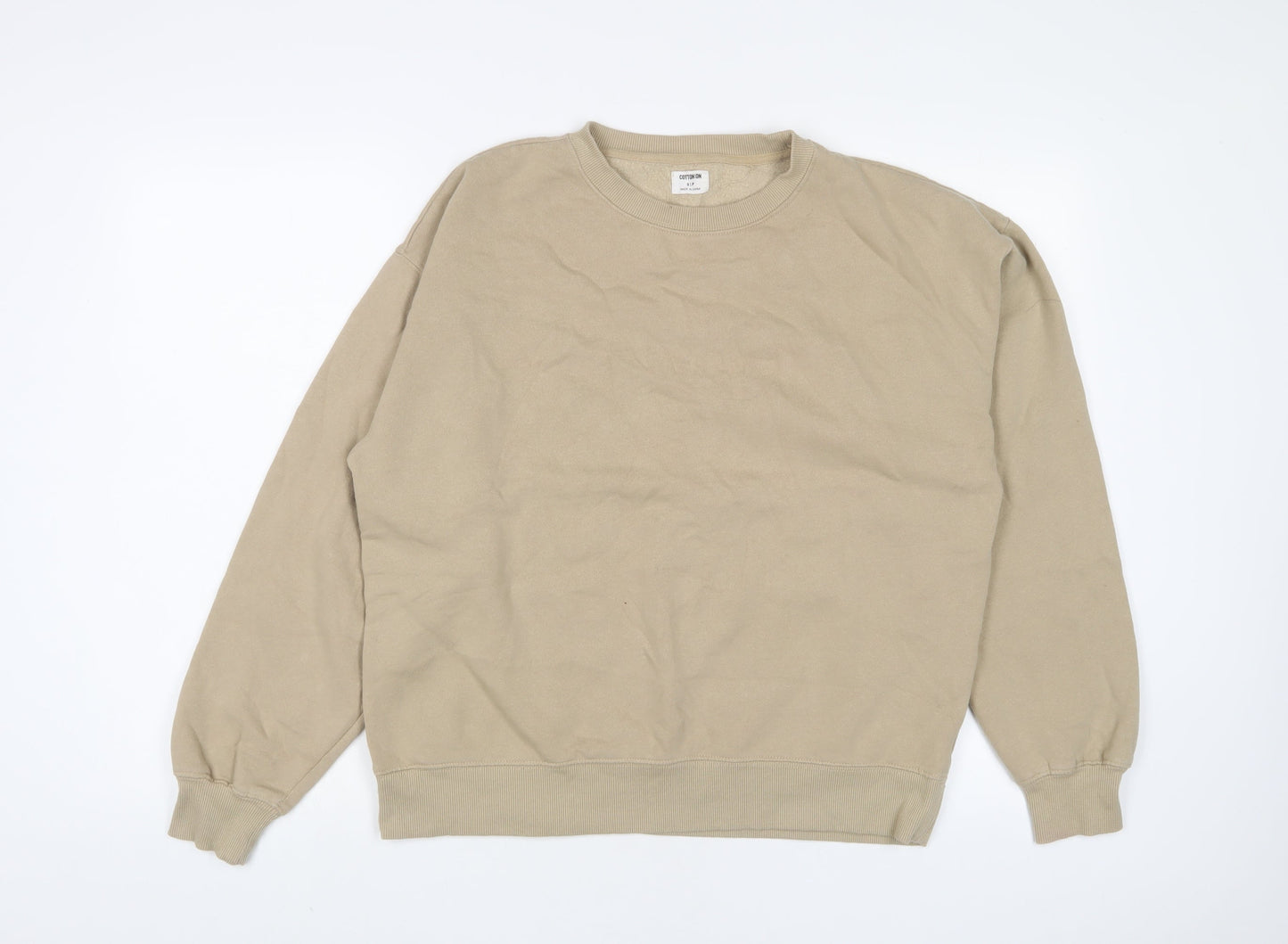 Cotton On Womens Beige Cotton Pullover Sweatshirt Size S Pullover