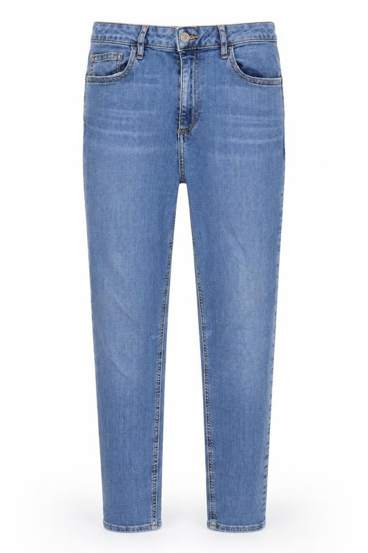 ASOS Womens Blue Cotton Blend Tapered Jeans Size 30 in L27 in Regular Zip