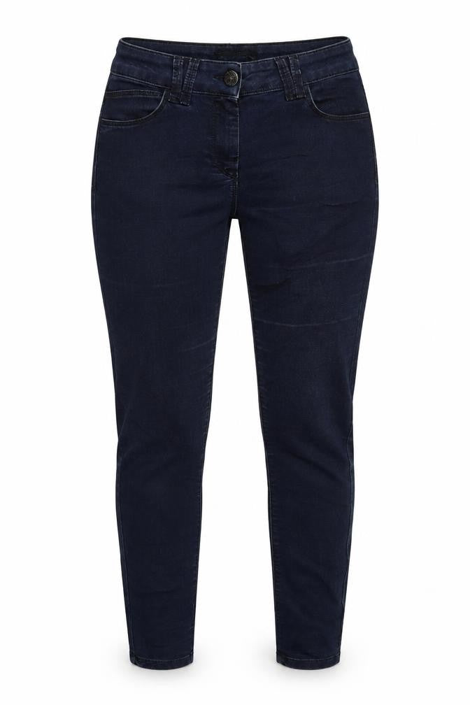 Marks & Spencer Womens Blue Cotton Blend Skinny Jeans Size 10 L28 in Regular Zip