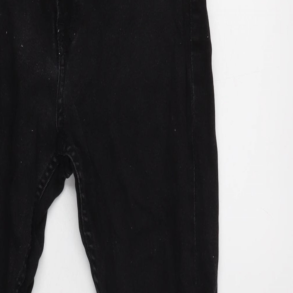 Slim & Denim Mens Black Cotton Blend Tapered Jeans Size 29 in L28 in Regular Zip