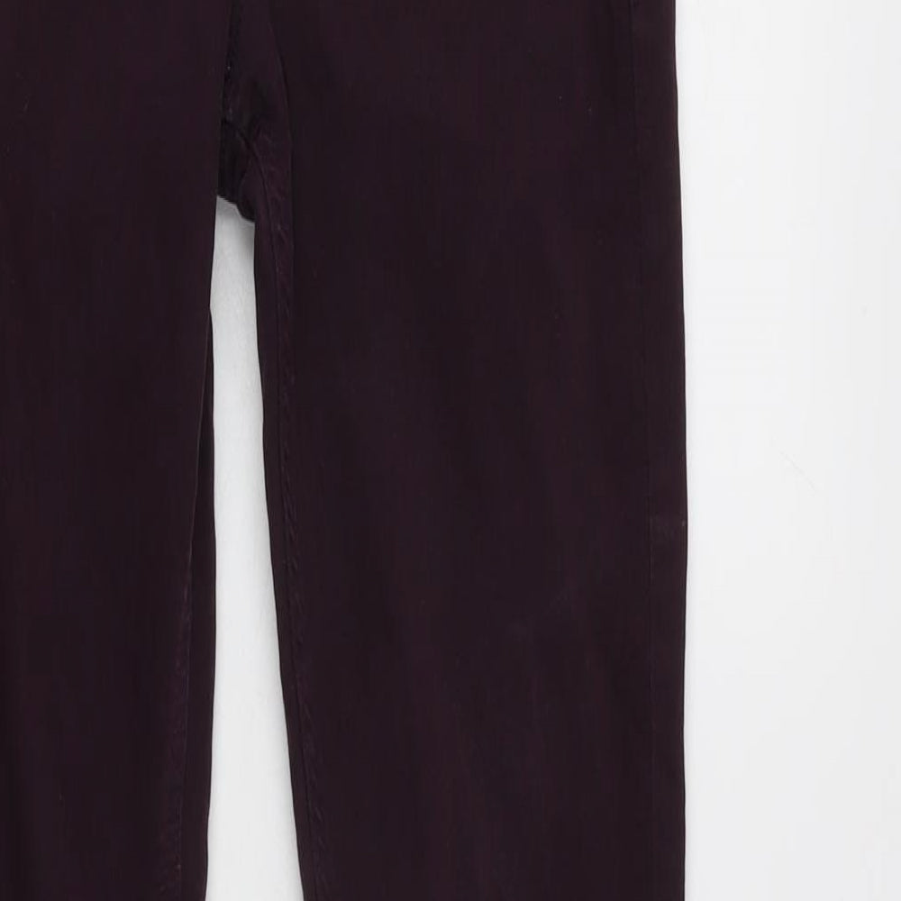 H&M Womens Purple Cotton Blend Skinny Jeans Size 26 in L30 in Regular Zip