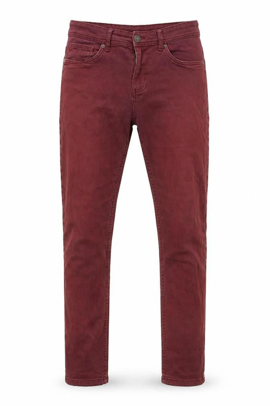 Denim & Co. Mens Purple Cotton Blend Tapered Jeans Size 30 in L26 in Regular Zip