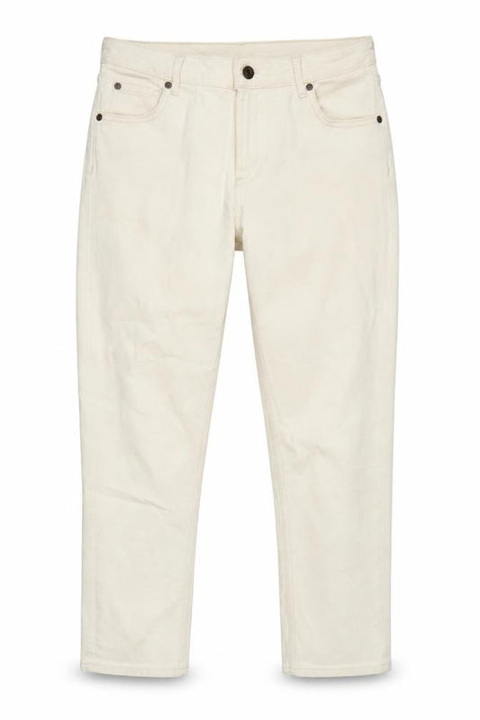 Jack Wills Womens Ivory Cotton Blend Cropped Jeans Size 28 in L26.5 in Regular Zip