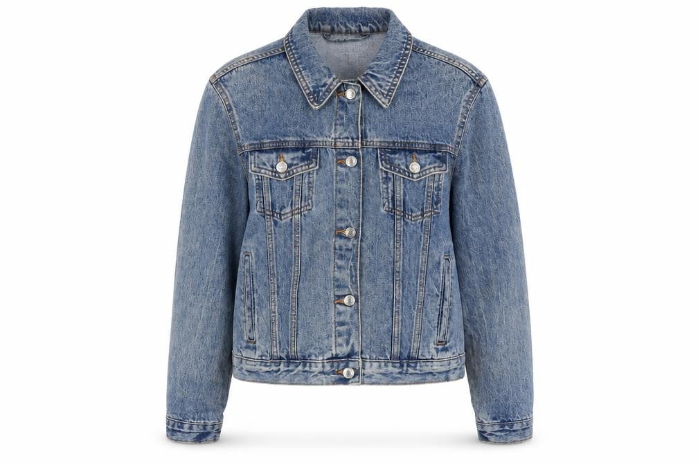 Denim & Co. Womens Black Biker Jacket Size 12 Button