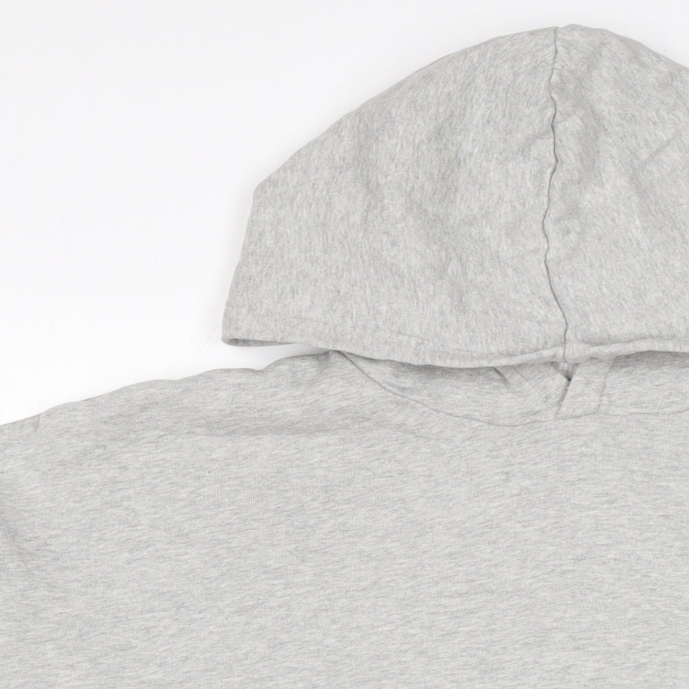 ASOS Mens Grey Cotton Pullover Hoodie Size L
