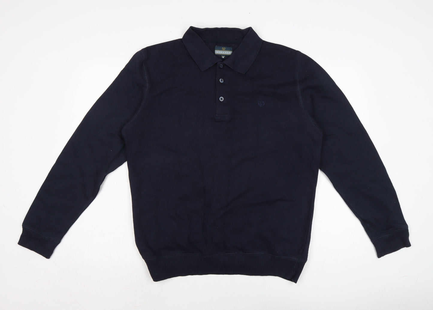 Lincoln Mens Blue Cotton Pullover Sweatshirt Size M