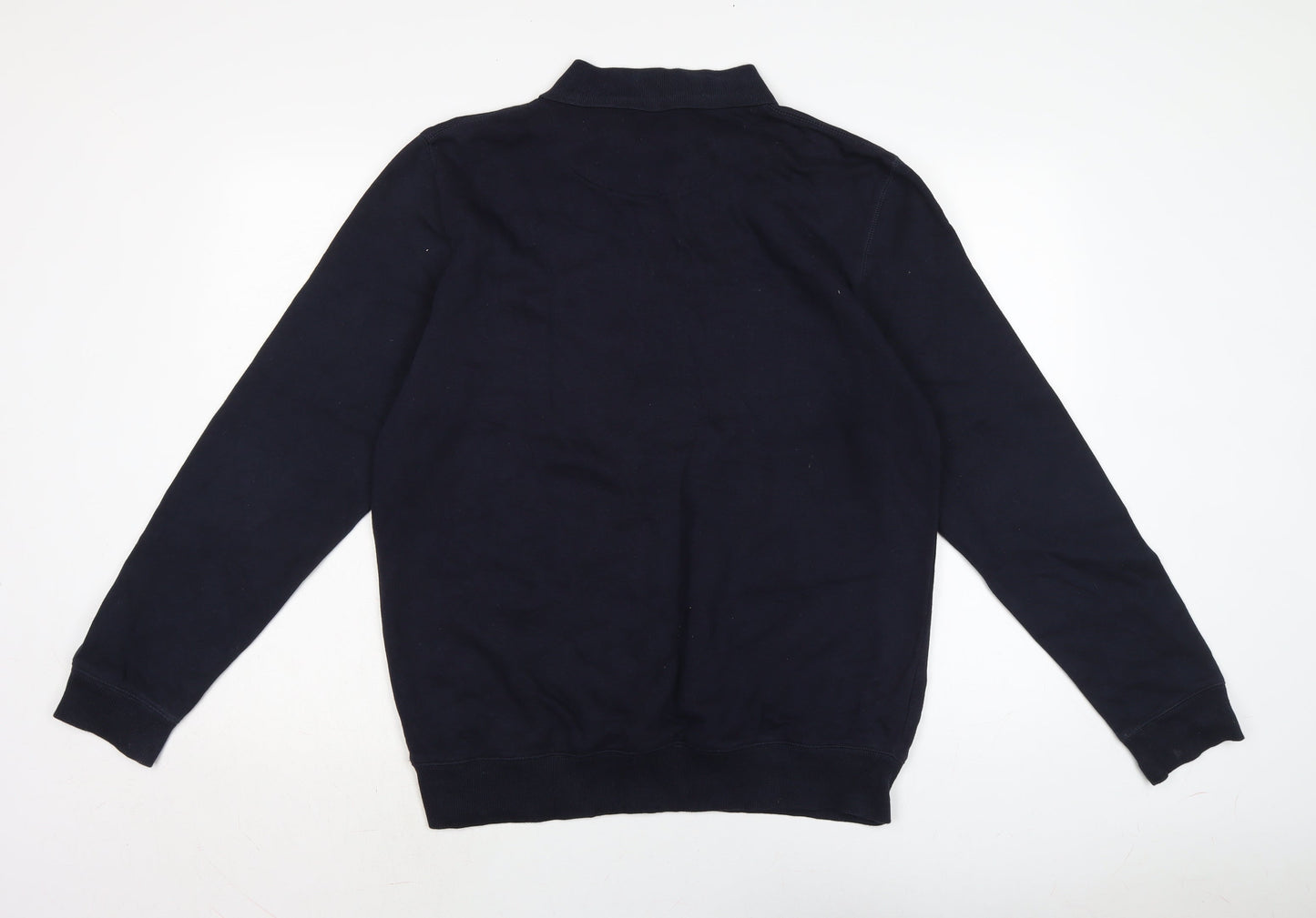 Lincoln Mens Blue Cotton Pullover Sweatshirt Size M