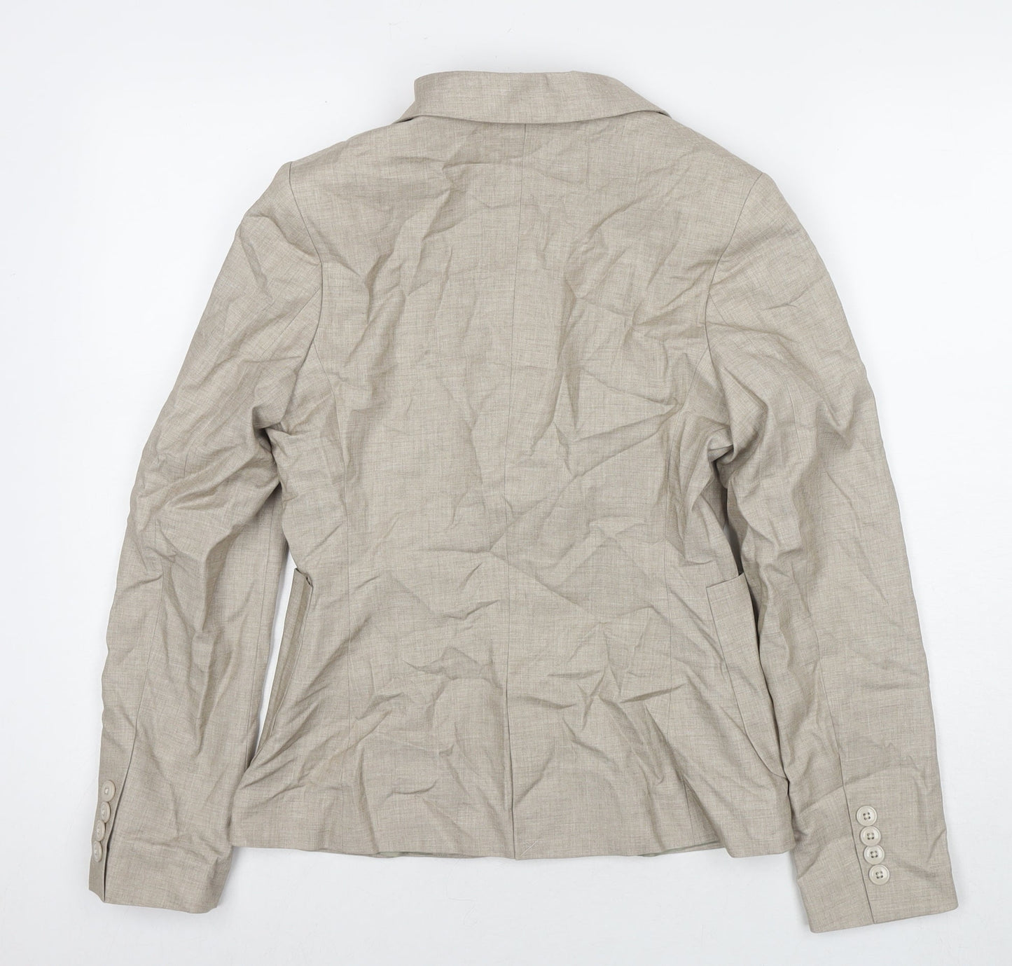 Kloth Womens Beige Jacket Blazer Size M Button