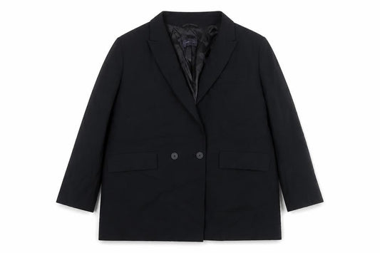 Marks & Spencer Womens Black Polyester Jacket Suit Jacket Size 20