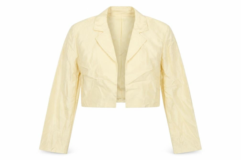 Platinum Womens Yellow Jacket Blazer Size 12