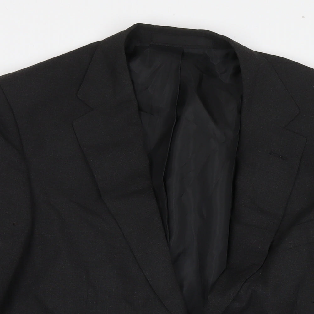 Marks and Spencer Mens Grey Polyester Jacket Suit Jacket Size 40 Regular