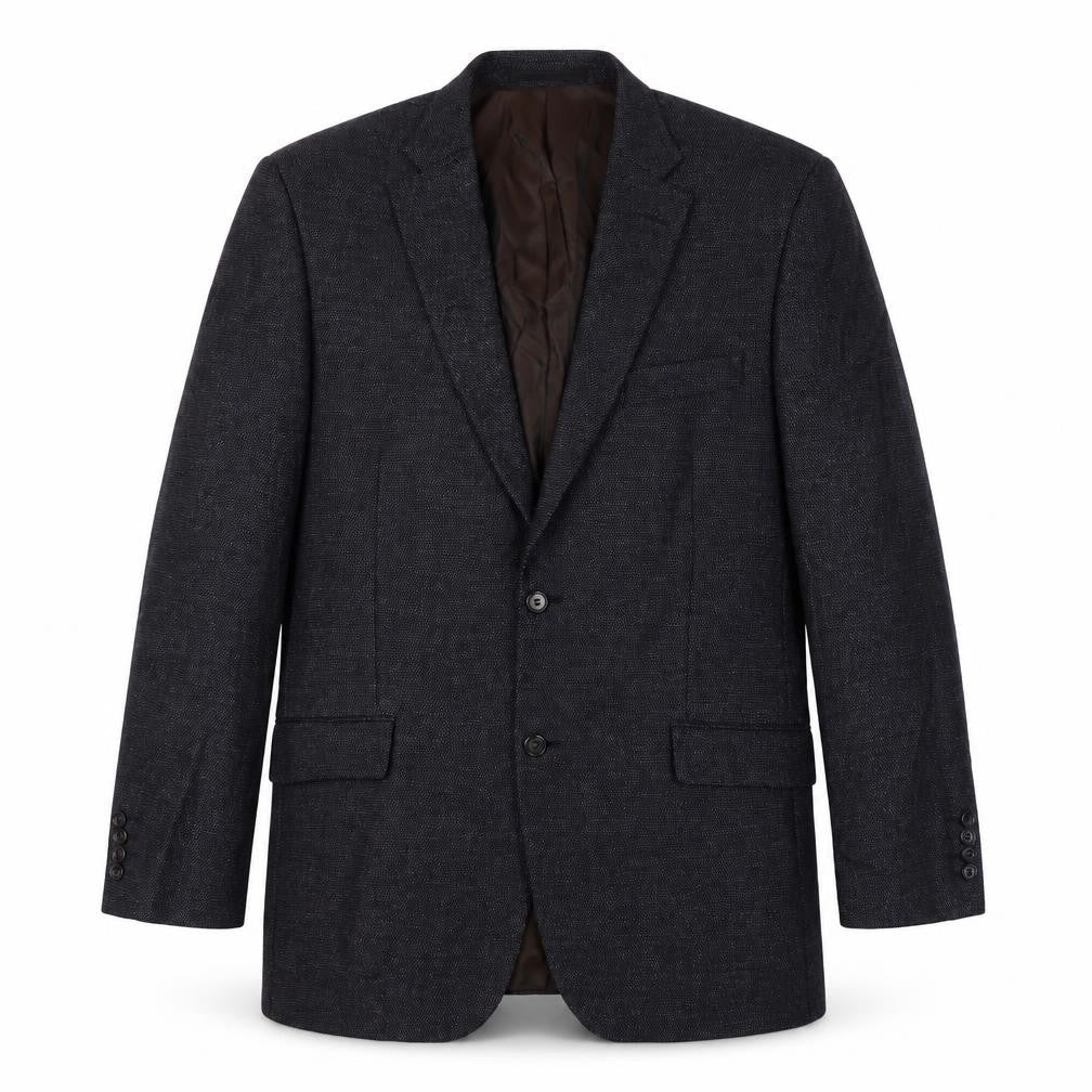 Marks & Spencer Mens Black Polyamide Jacket Suit Jacket Size 42 Regular