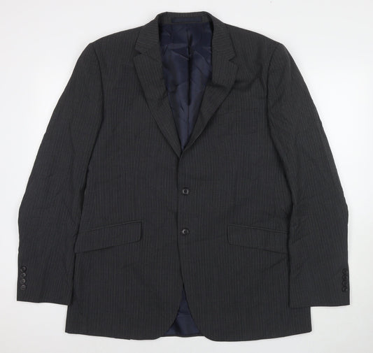 Marks and Spencer Mens Grey Viscose Jacket Suit Jacket Size 46 Regular